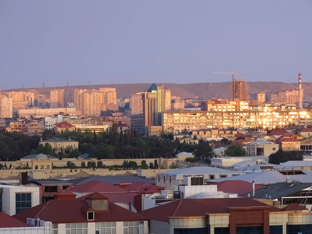Baku: Sunrise over Soviet-Era Apartment Blocks - Baku - Azerbaijan (17960401026) Sunrise over Soviet-Era Apartment Blocks - Baku - Azerbaijan Sunrises|Photographs by 