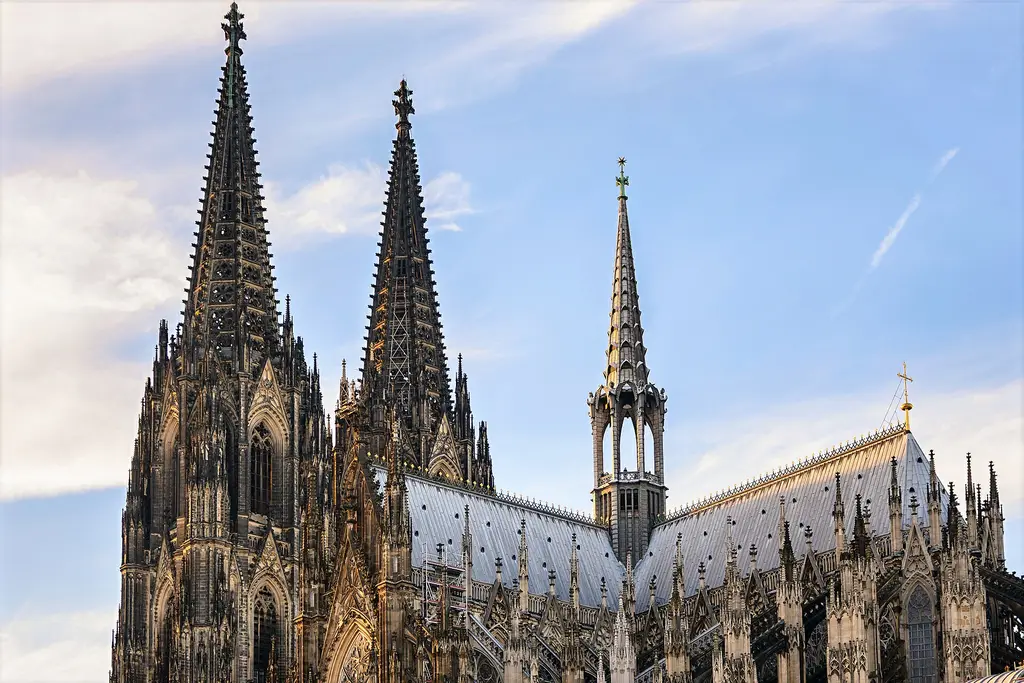 Cologne: Cologne Cathedral at Sunset (54503510135) Cologne Cathedral at Sunset Exterior of Cologne Cathedral|Flickr images reviewed by FlickreviewR 2|Taken with Nikon Z 
