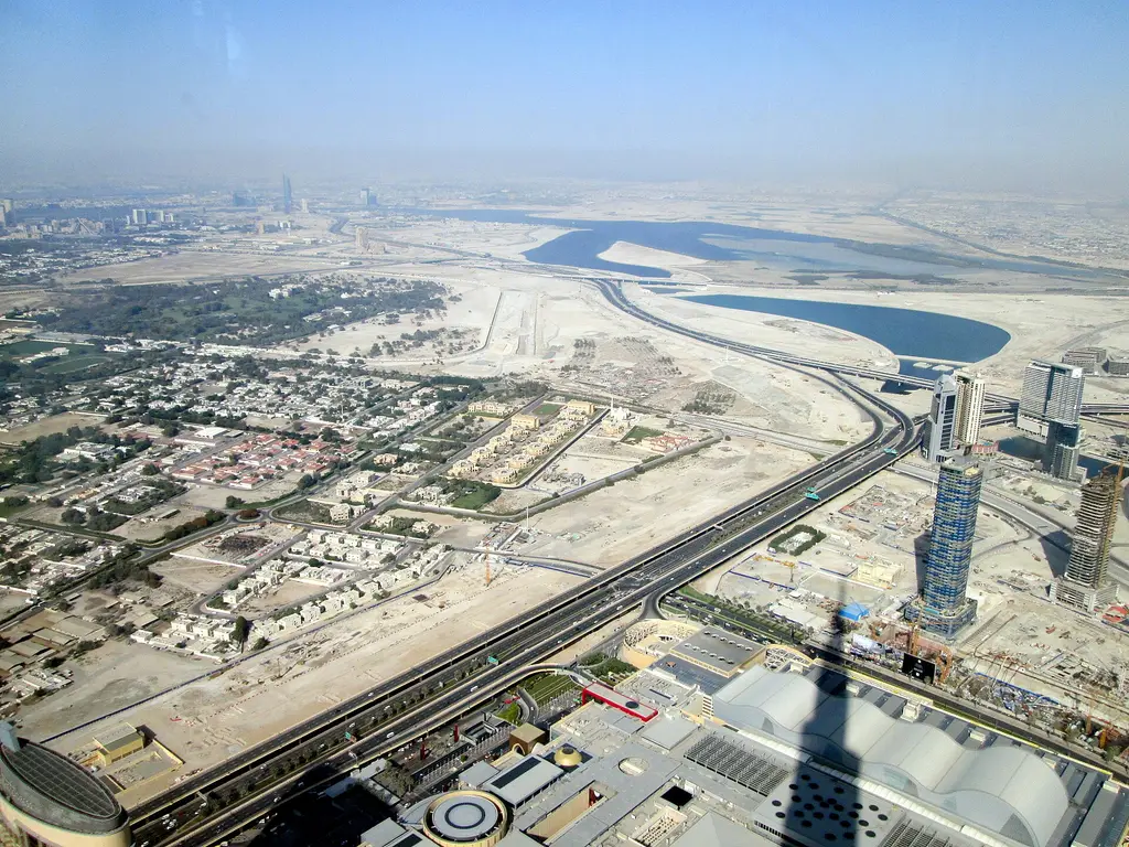 Dubai: View from Burgj Khalifa - panoramio View from Burgj Khalifa Taken with Canon PowerShot A3500 IS|Downtown Dubai|Panoramio files uploaded by Panoramio upload bot|
