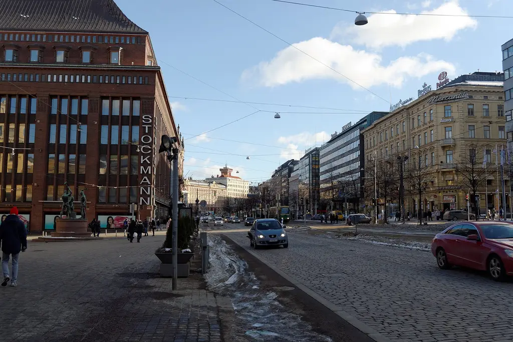 Helsinki: Helsinki Railway Square 2 Helsinki Railway Square Rautatientori|Self-published work|Files with coordinates missing SDC location of creation|March 2013 in Helsin
