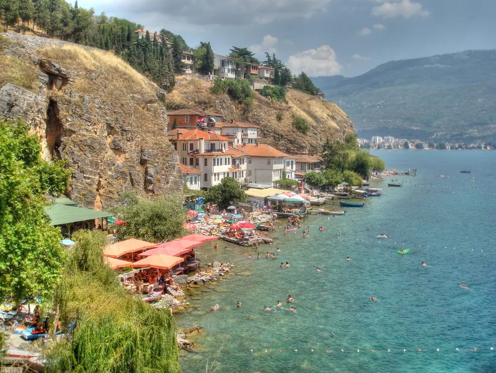 Ohrid: Kaneo-view Kaneo is a fishing village on the outskirts of Ohrid. Flickr images reviewed by FlickreviewR|Files with coordinates missing SDC location of creation|