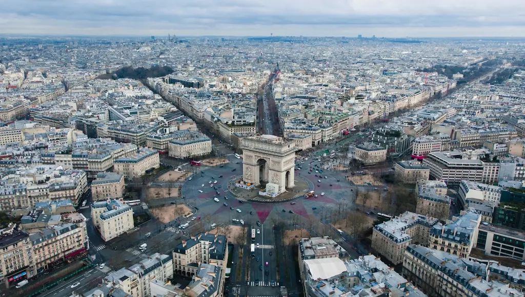Paris: without info we flew a mavic air over paris, france aerial view photography of city