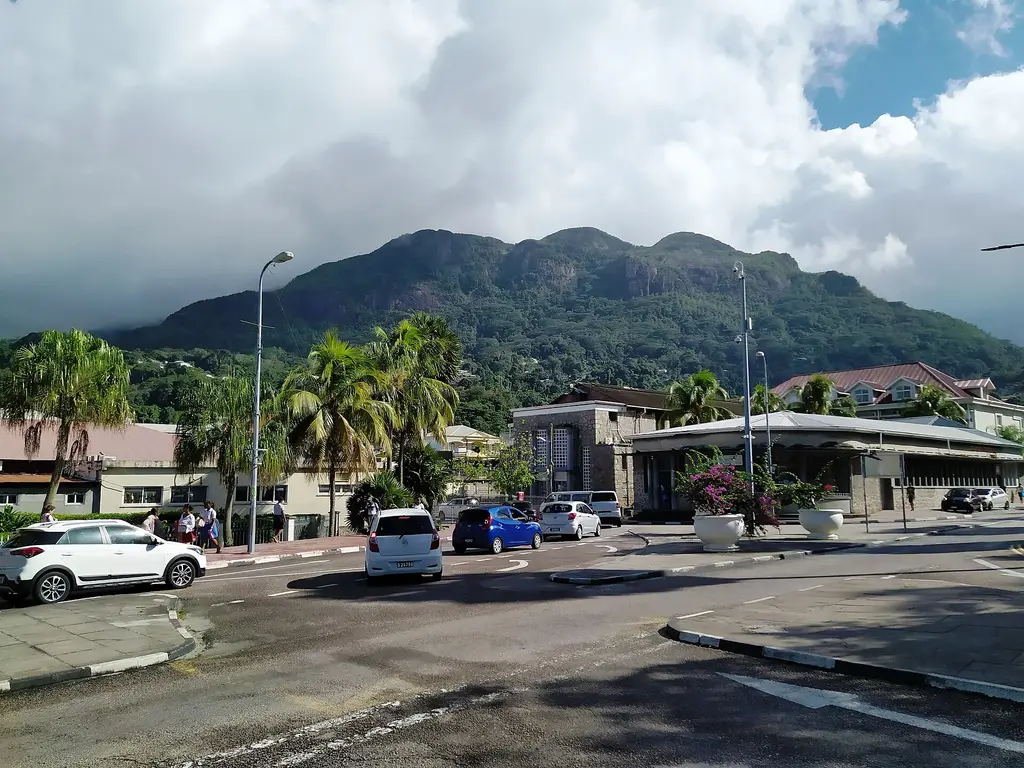 Seychelles: Trois Freres Mountain from Palm Street in Victoria Seychelles Trois Freres Mountain as seen from Palm Street in Victoria, Seychelles Self-published work|Files w