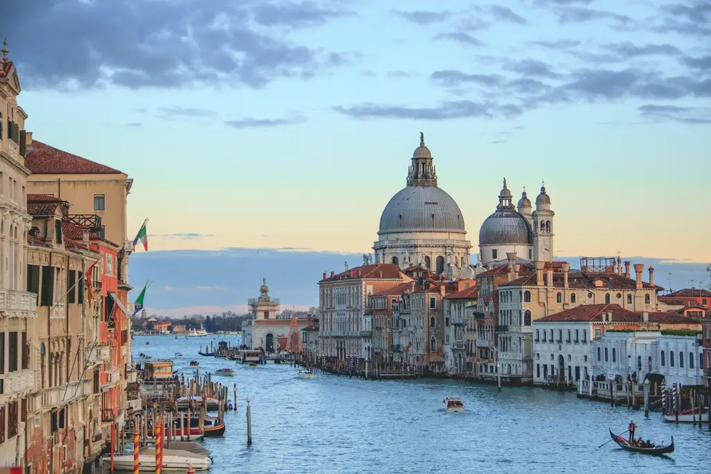 Venice: View from Academia Bridge Venice, Italy during daytime